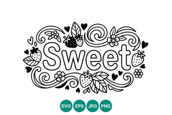 Designing with Sweet Strawberries Hearts Decorative