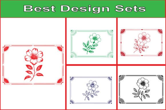 Elegant Embellishments: The Decorative Floral Label SVG Frame Bundle