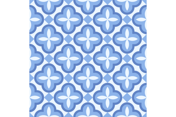 Elevate Your Brand with Decorative Blue Ornament Seamless Patter