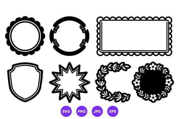 Elevate Your Designs with Versatile Black Decorative Frame Borders Vector