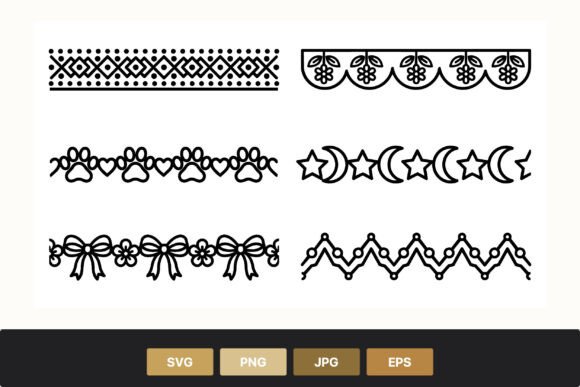 Elevate Your Projects with Decorative Black and White Borders