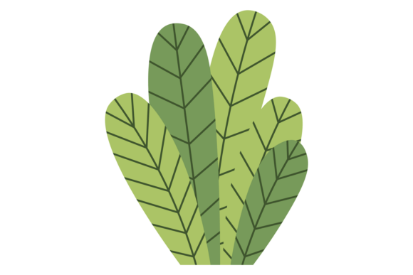 Green Nature Drawing: Decorative Bush Pl in Design