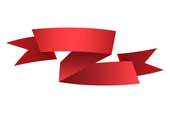 Red Ribbon Template: Classic Decorative for Timeless Design