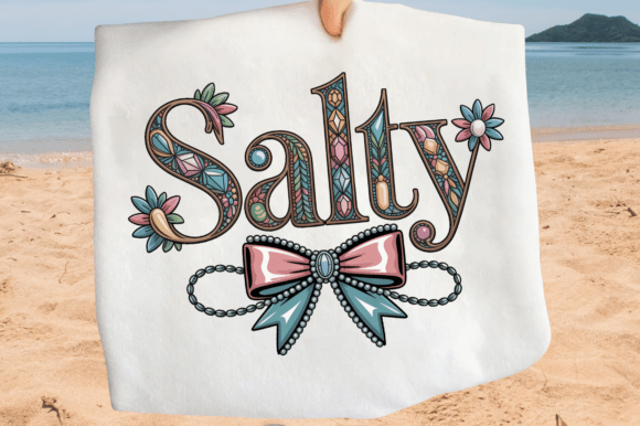 Salty Floral Decorative Typography: A Bold Blend of Style