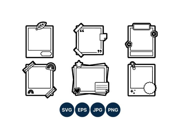 Styling Your Visuals with Decorative Photo Frames Vector Line Art